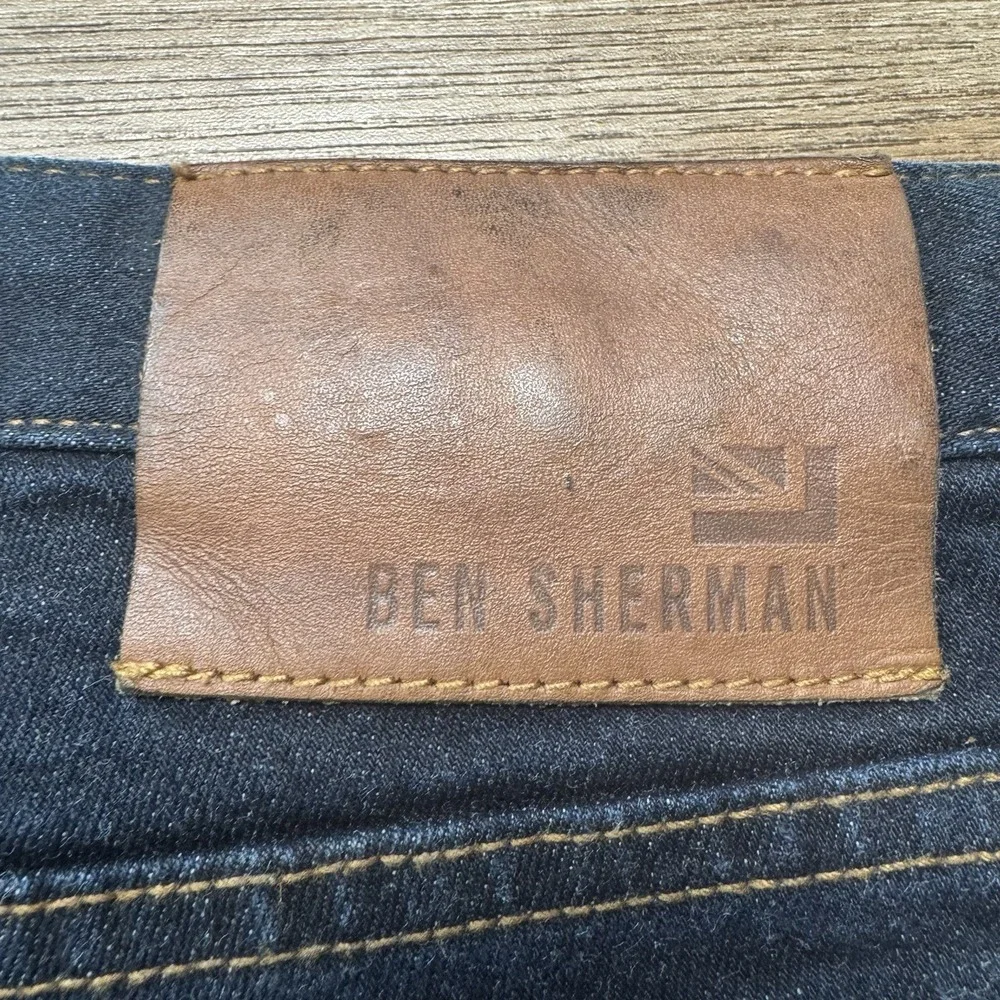 Ben Sherman Selvedge Jeans Men 32x33 Dark Indigo Denim Slim Fit Pants Streetwear